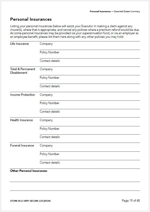 Couples Pack - The Essential Estate Summary